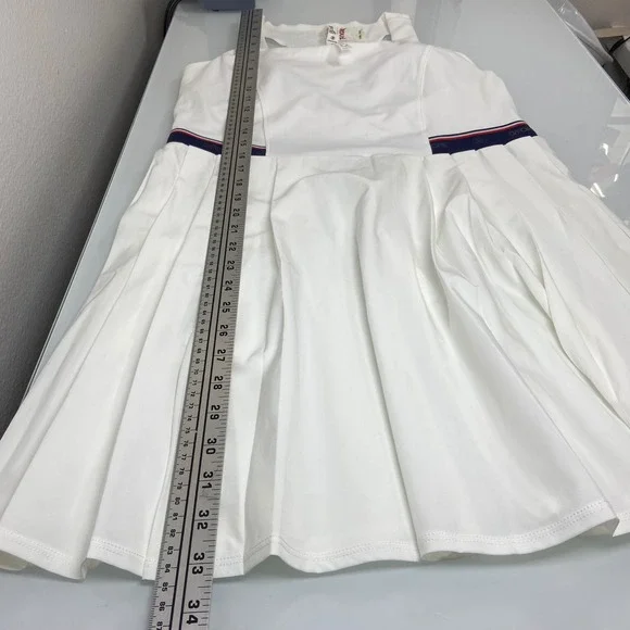 G/Fore G4 Womens XL Pleated Dress Tennis Golf Racerback Stretch White NWOT - Picture 5 of 9